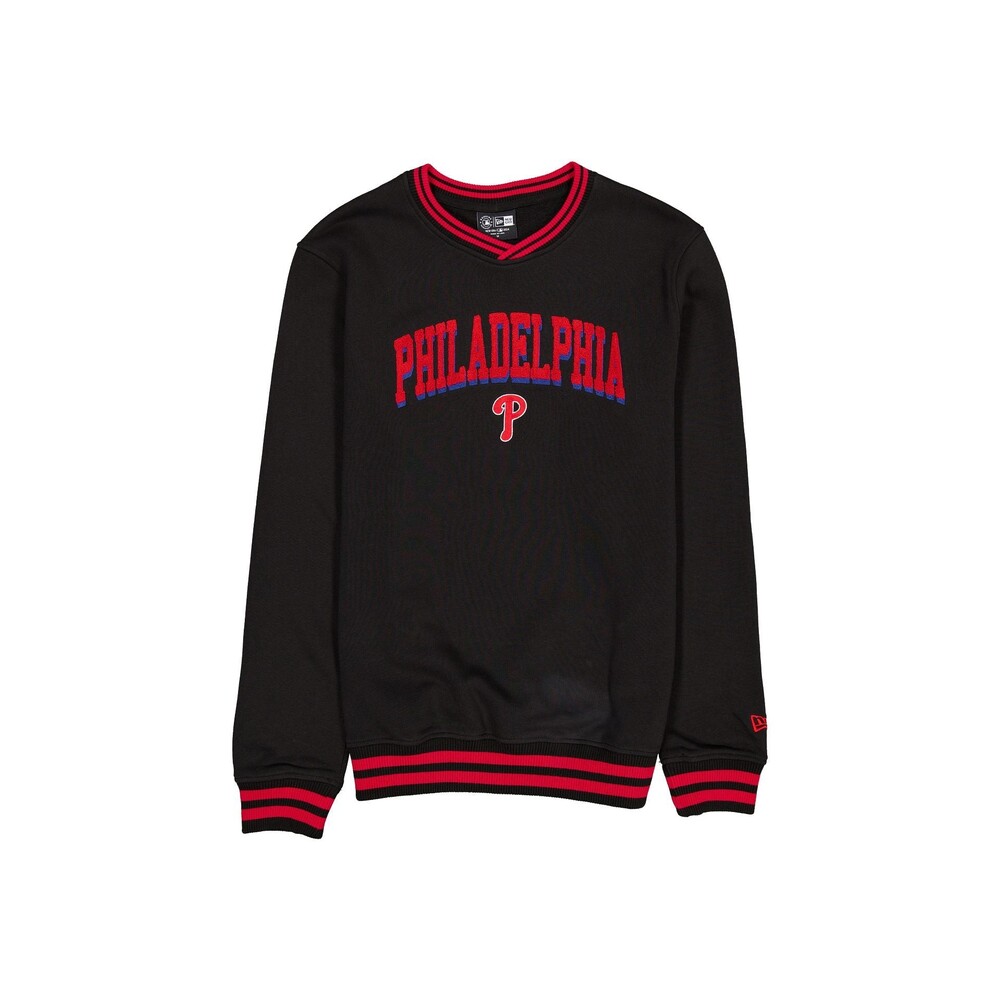 New Era Philadelphia Phillies Sport Night Black Crewneck - Size XL